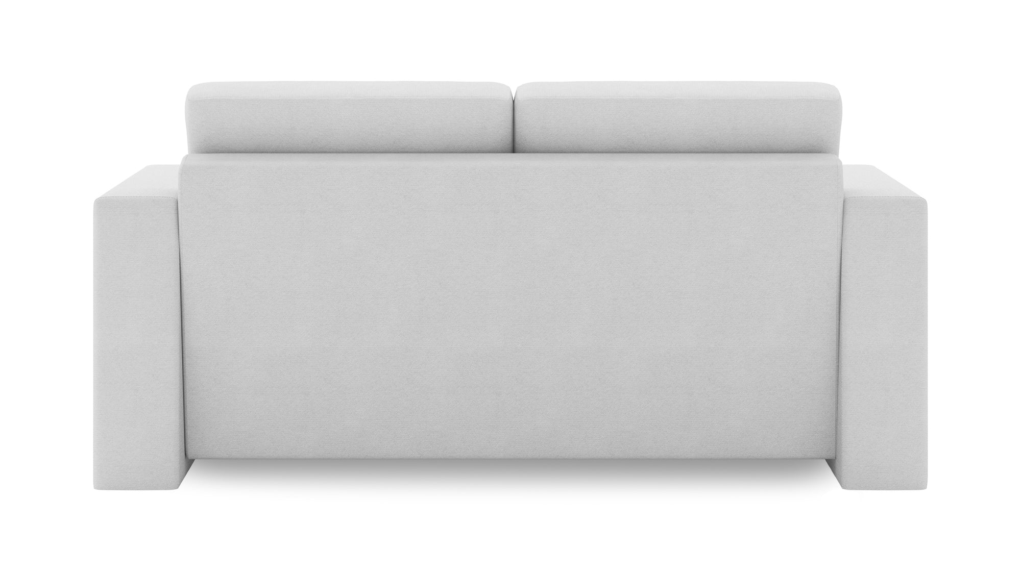 Schlafsofa von Bruno – 140 cm, in Hellgrau