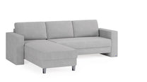 Schlafsofa von Bruno – 140 cm, in Hellgrau
