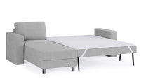 Schlafsofa von Bruno – 140 cm, in Hellgrau