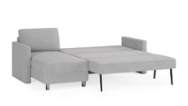 Schlafsofa von Bruno – 140 cm, in Hellgrau
