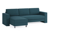 Schlafsofa von Bruno – 140 cm, in Türkis