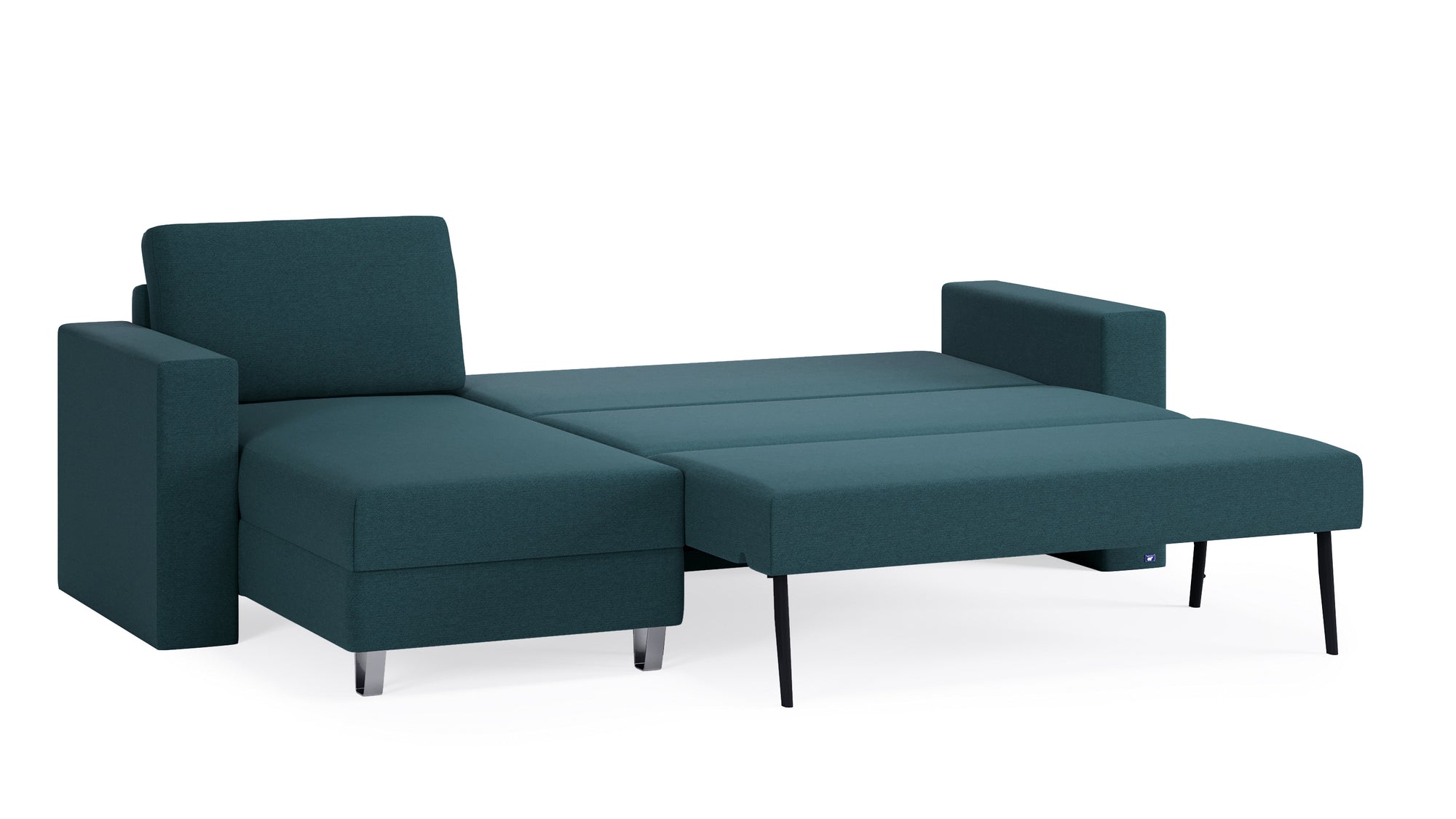 Schlafsofa von Bruno – 140 cm, in Türkis
