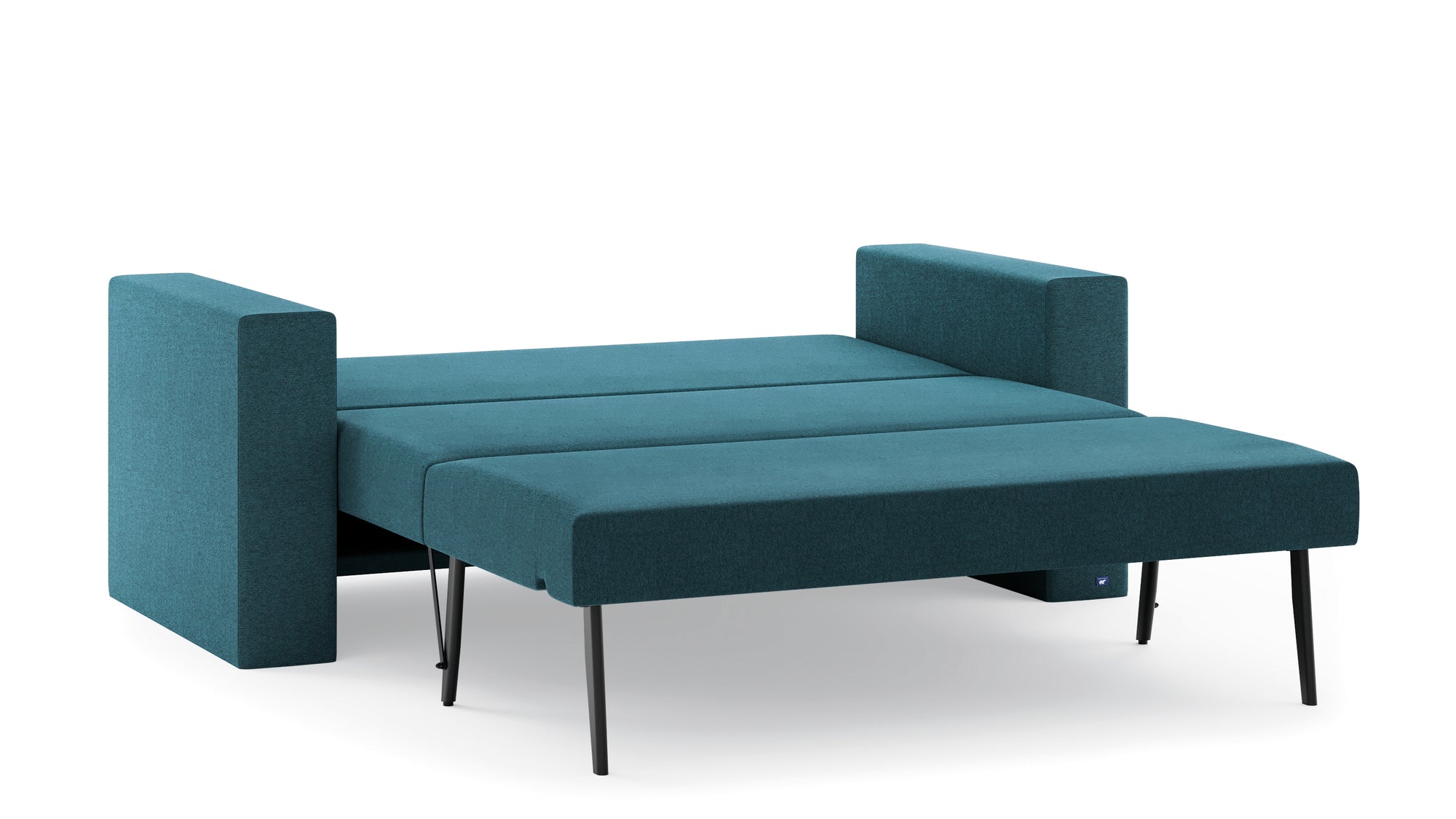 Schlafsofa von Bruno – 140 cm, in Türkis