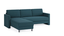 Schlafsofa von Bruno – 140 cm, in Türkis