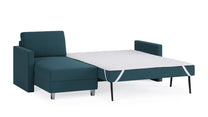 Schlafsofa von Bruno – 140 cm, in Türkis
