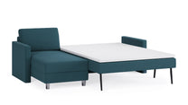Schlafsofa von Bruno – 140 cm, in Türkis