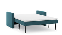Schlafsofa von Bruno – 140 cm, in Türkis