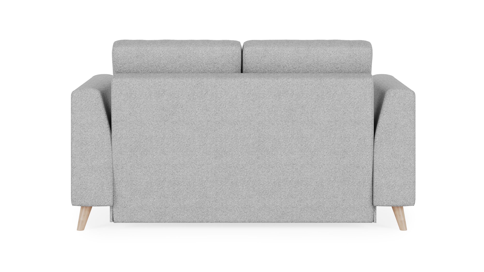 Schlafsofa von Bruno – 120 cm, Klassik-Armlehnen, Holzfüße