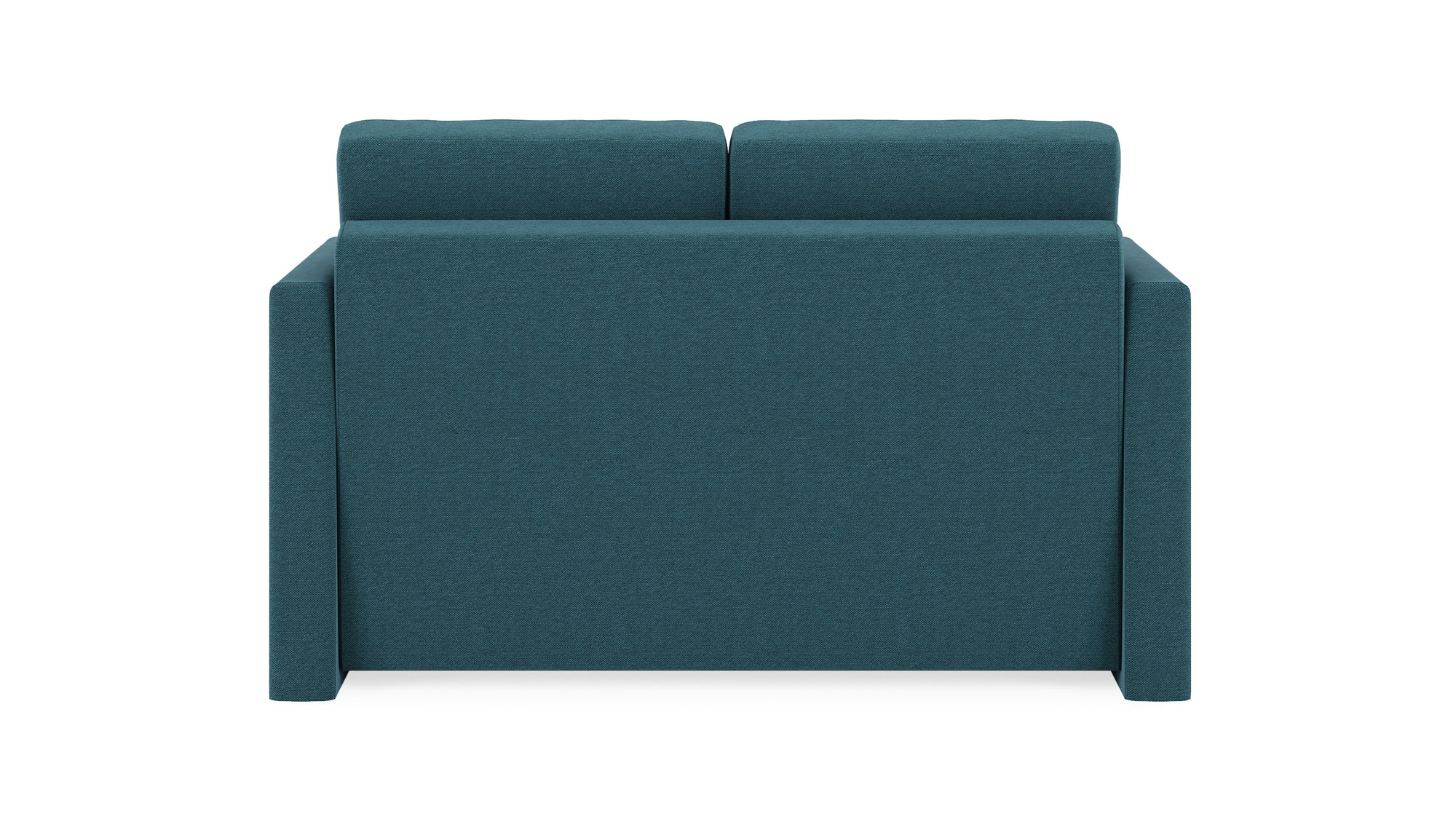Schlafsofa von Bruno – 120 cm, in Türkis, schmale Armlehnen